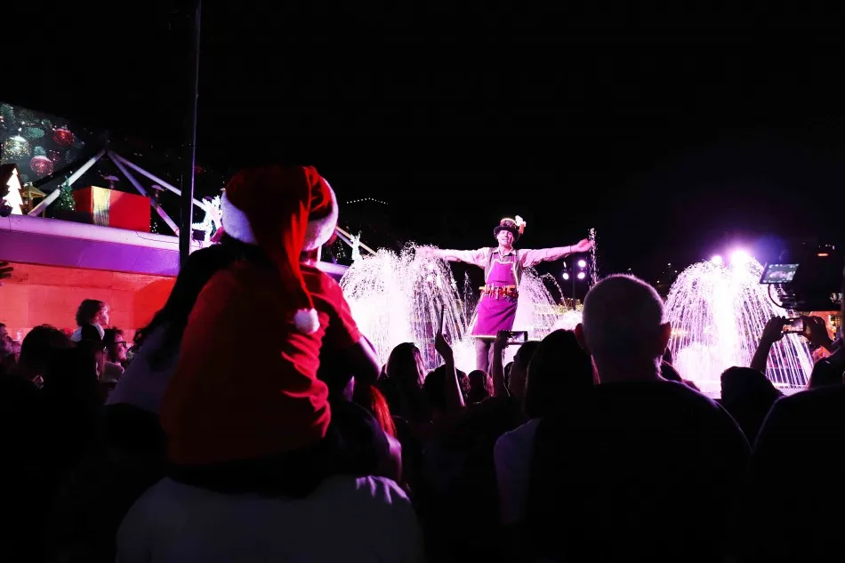 Natal em Blumenau inicia com acendimento das luzes e Parque Vila Germânica lotado; veja fotos