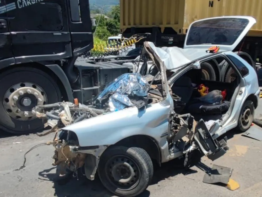 Acidente na BR-470 em Pouso Redondo deixa dois mortos e mobiliza equipes de resgate