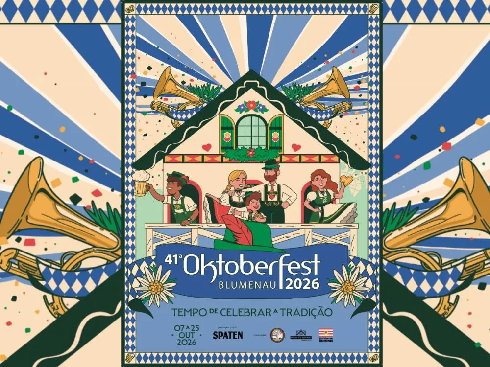 Blumenau apresenta cartaz oficial da Oktoberfest 2026