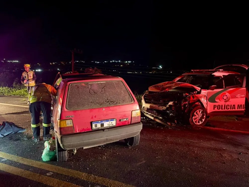Motorista morre após batida com viatura da PM na BR-470, em Rio do Sul