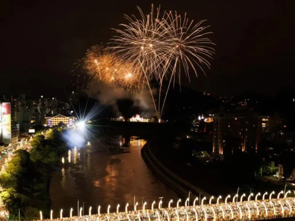 Réveillon 2026 em Blumenau terá show nacional, atrações regionais e fogos silenciosos