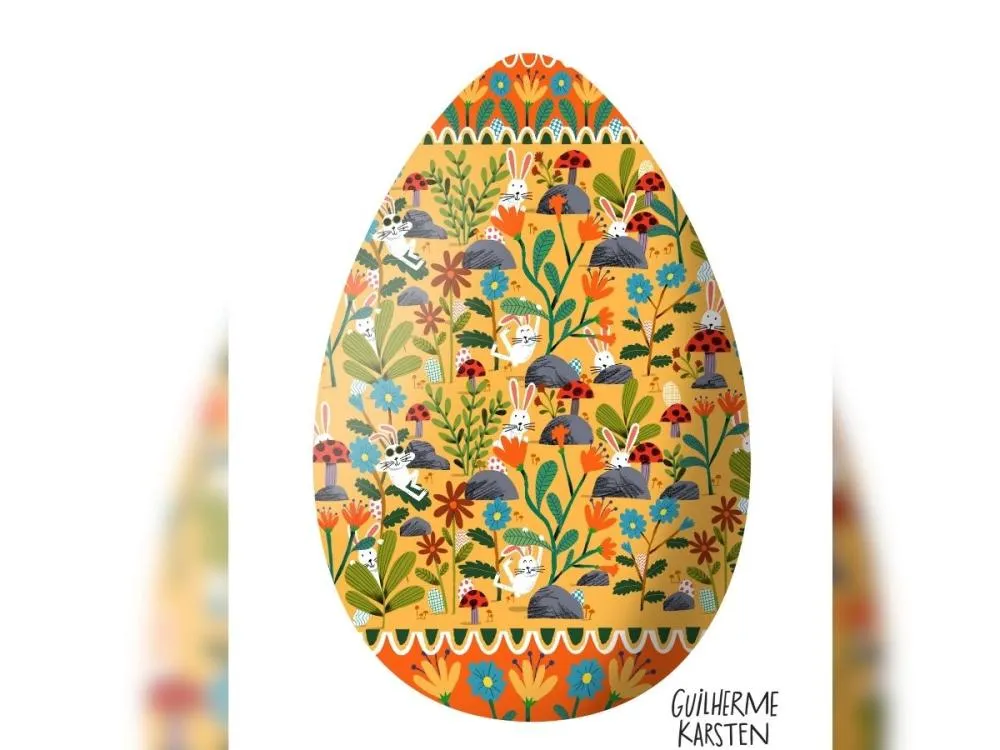 Ovo gigante da Osterfest de Pomerode ganha nova identidade artística para 2026