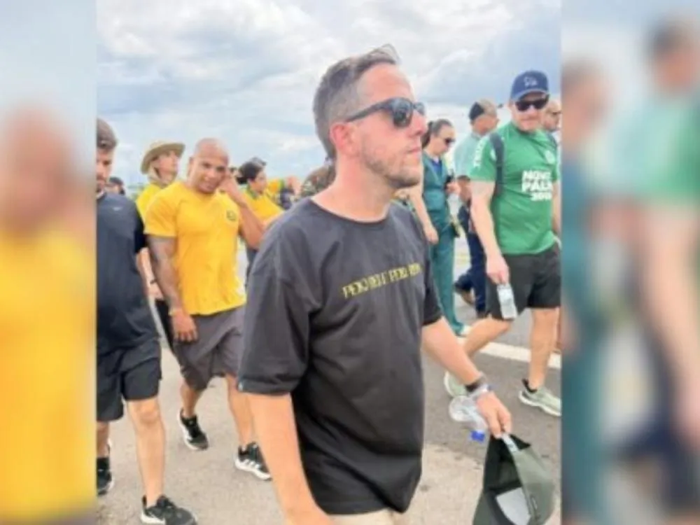 Vereador de Blumenau participa de caminhada rumo a Brasília