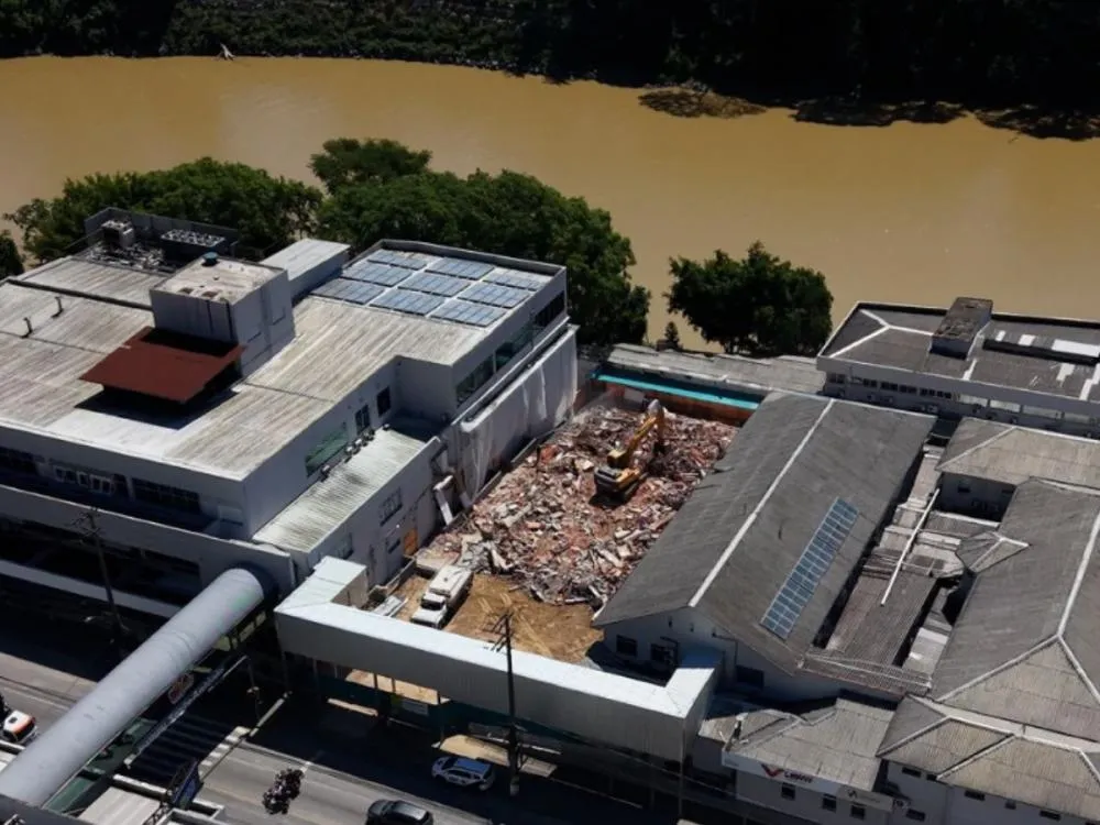 Obra da nova torre do Hospital Santo Antônio, em Blumenau, entra na fase de fundações