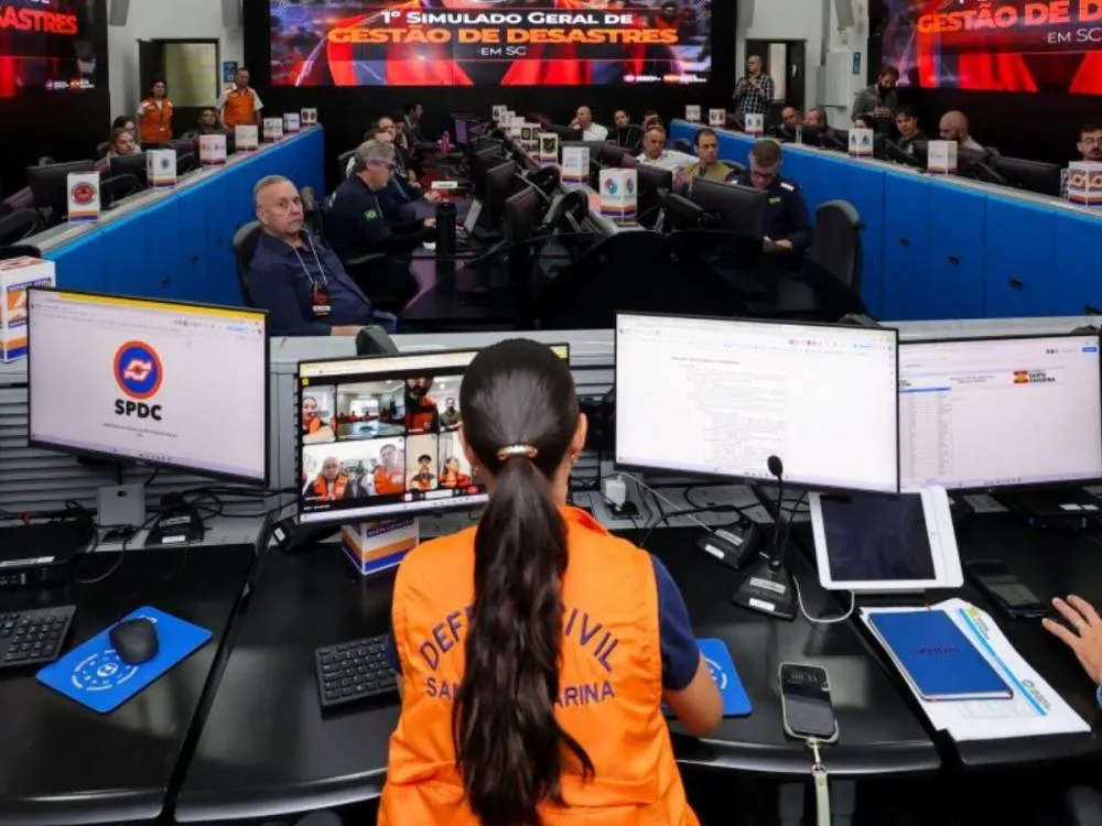 Defesa Civil estadual prepara 2º simulado de desastres em SC para março
