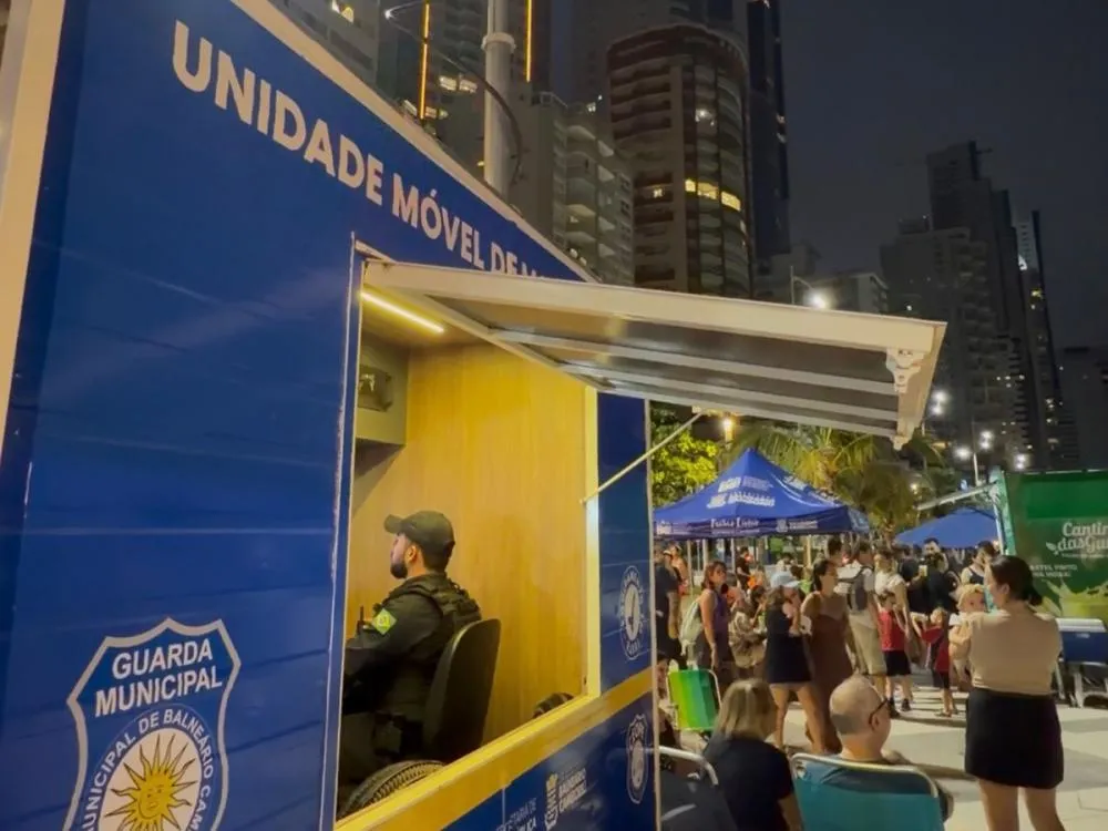 Balneário Camboriú mantém unidade móvel para reforçar segurança após o Carnaval