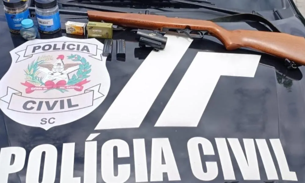 Polícia Civil apreende arma após pedido de medida protetiva em Ituporanga