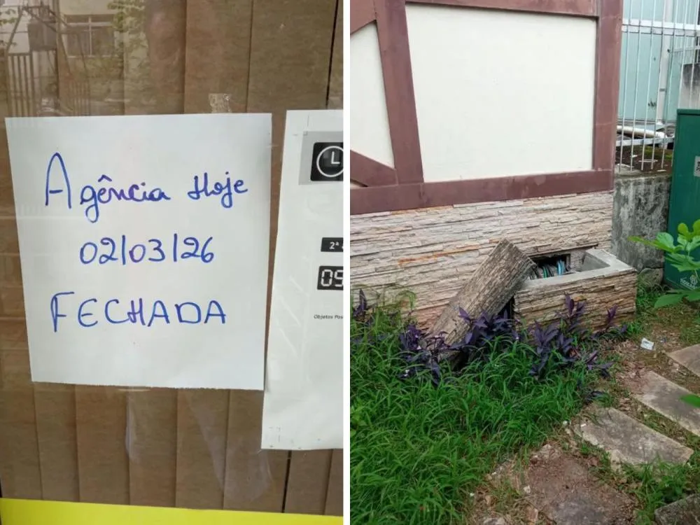 Pela segunda vez no ano, agência dos Correios é alvo de criminosos na rua Curt Hering