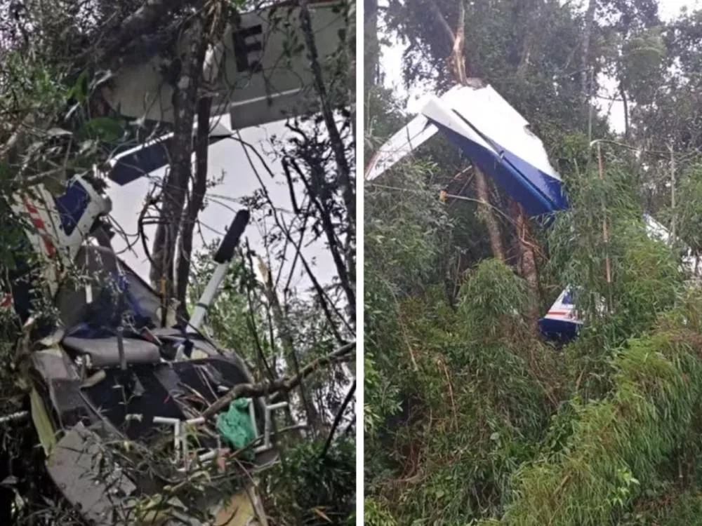 Avião que saiu do Alto Vale cai no Paraná e deixa um morto