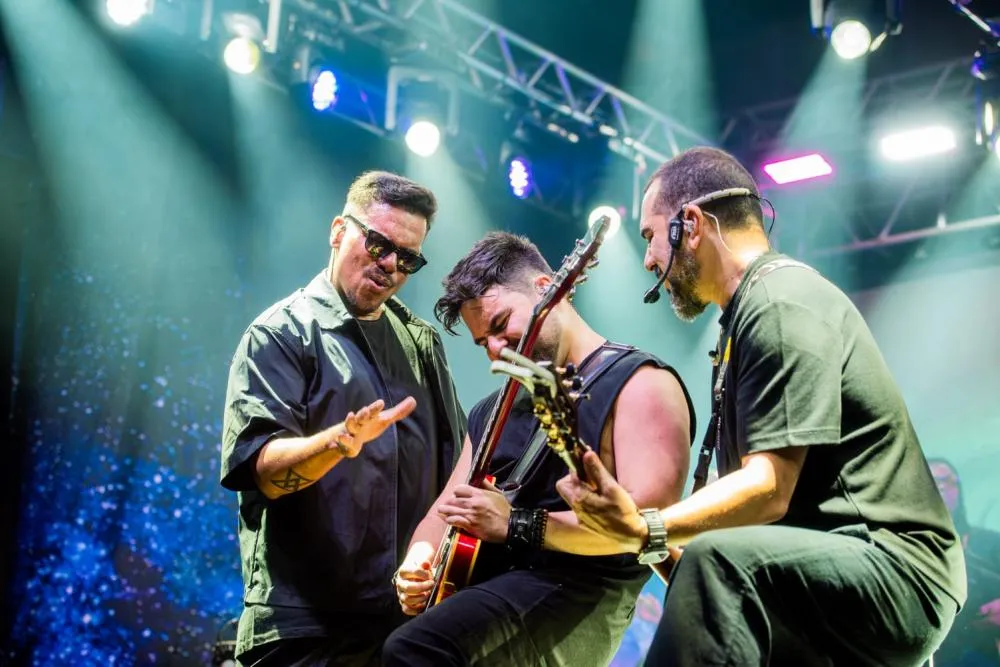 No palco, Sorriso Maroto entregou um espetáculo à altura de sua trajetória. Foto: @kelwynmelo