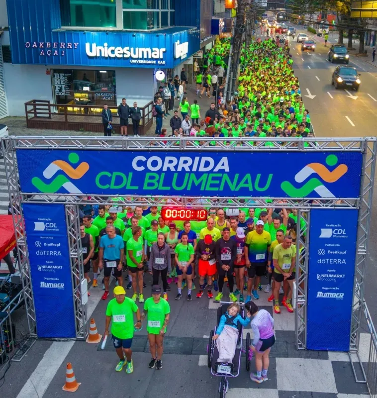 Com nova categoria, CDL abre inscrições para corrida em Blumenau