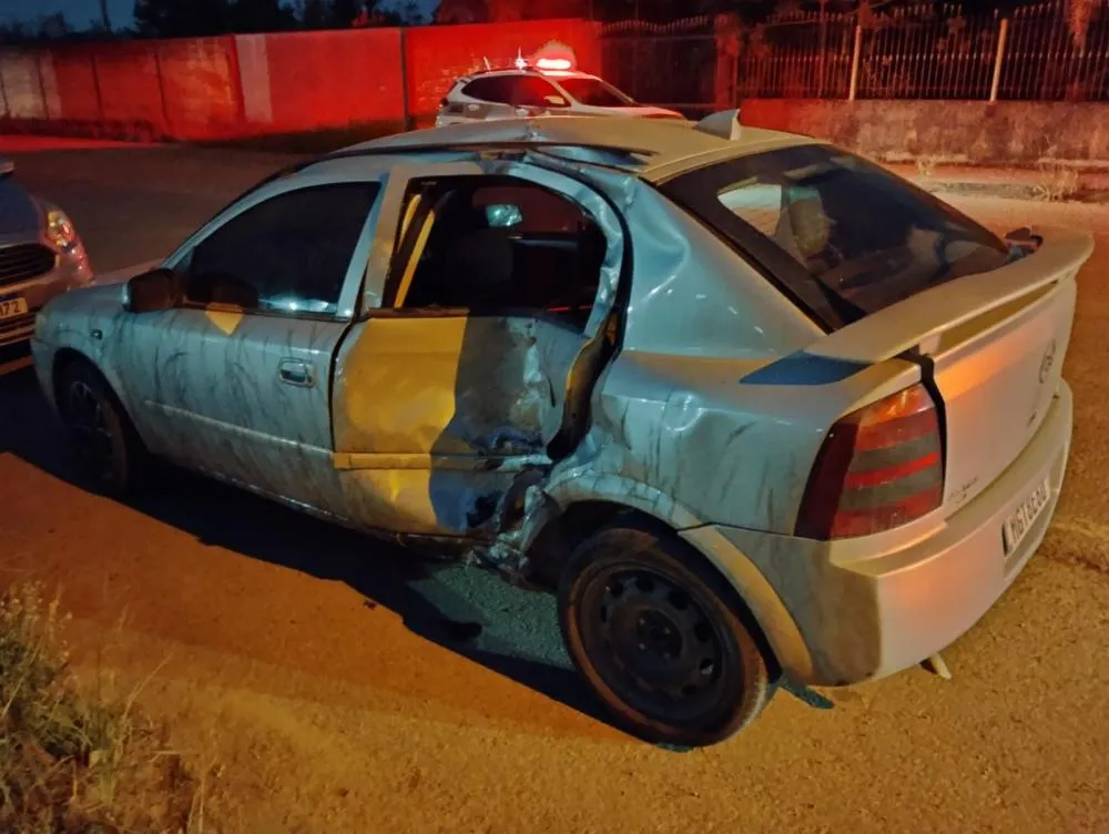 Acidente entre carro e moto deixa homem ferido no Alto Vale 