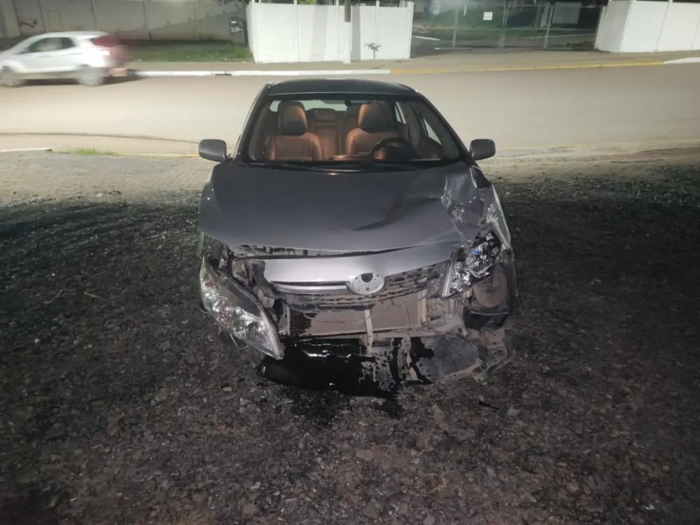 Batida entre moto e carro deixa dois feridos na SC-350, no Alto Vale 