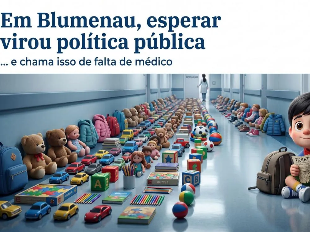 Em Blumenau, esperar virou política pública e chama isso de falta de médico