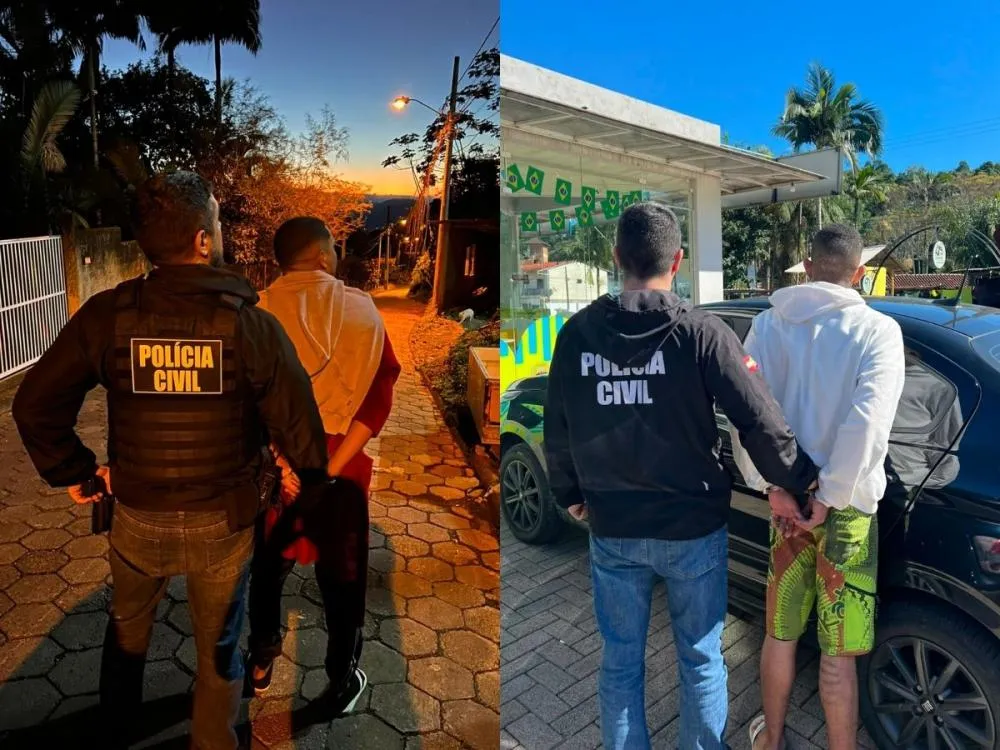 Suspeitos de ataques violentos contra motoristas de aplicativo são presos pela Polícia Civil em Blumenau