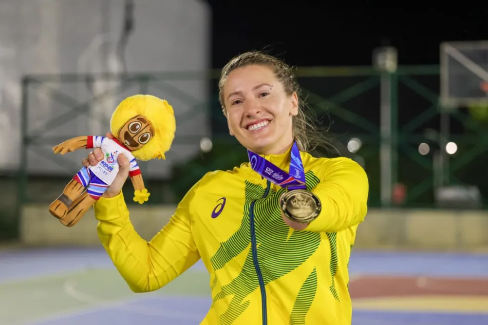 Suzana Nahirnei, paratleta de Blumenau, conquista medalha de ouro para o Brasil nos Jogos Parasul-Americanos