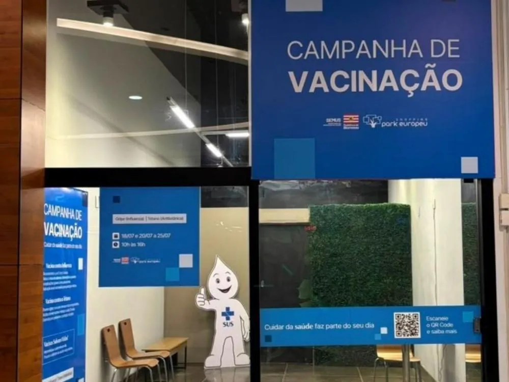 Blumenau terá postos de vacinação contra gripe e tétano em dois shoppings