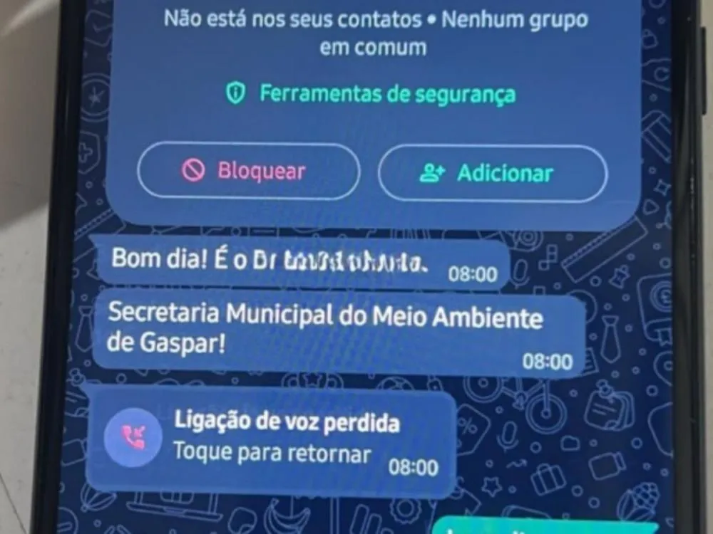 Gaspar alerta população para tentativa de golpe envolvendo falsas fiscalizações ambientais