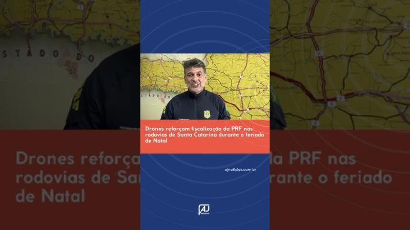 Drones reforçam fiscalização da PRF nas rodovias de Santa Catarina durante o feriado de Natal