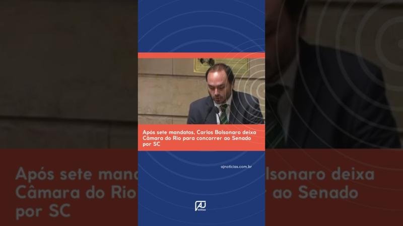 Após sete mandatos, Carlos Bolsonaro deixa Câmara do Rio para concorrer ao Senado por SC