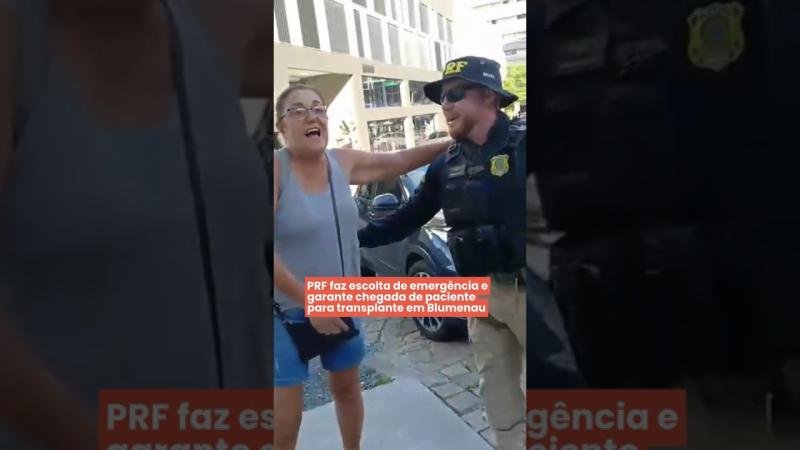 PRF faz escolta de emergência e garante chegada de paciente para transplante em Blumenau