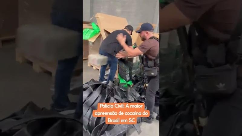 Polícia Civil: A maior apreensão de cocaína do Brasil em SC