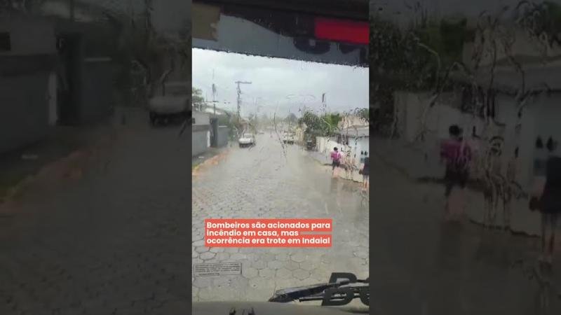 Bombeiros são acionados para incêndio em casa, mas ocorrência era trote em Indaial