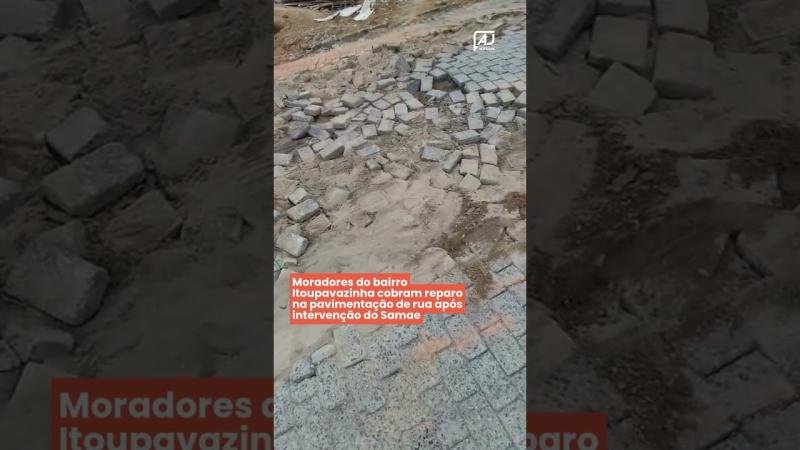 Moradores do bairro Itoupavazinha cobram reparo na pavimentação de rua após intervenção do Samae