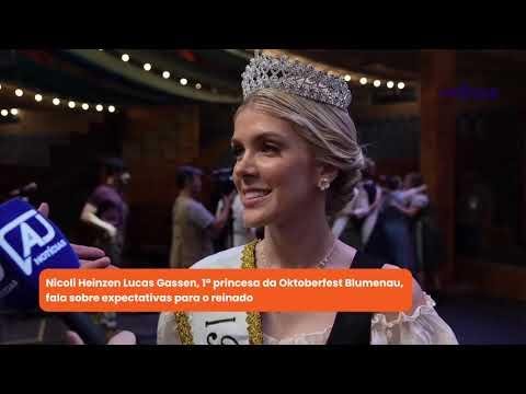 1ª princesa da Oktoberfest Blumenau, Nicoli Heinzen Lucas Gassen compartilha o que espera do reinado.