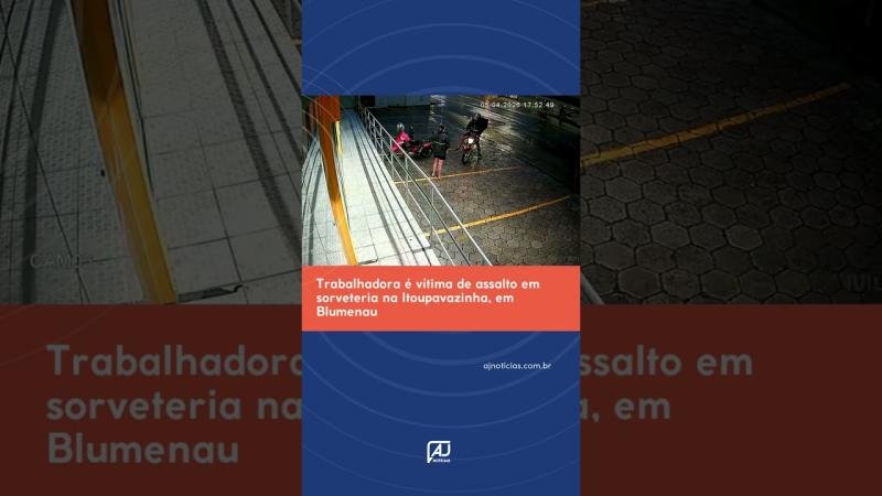 Trabalhadora é vítima de assalto em sorveteria na Itoupavazinha, em Blumenau