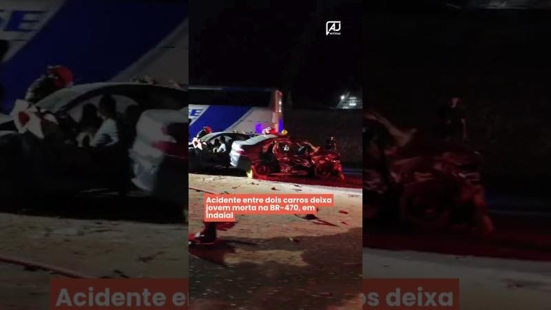  Acidente entre dois carros deixa jovem morta na BR-470, em Indaial