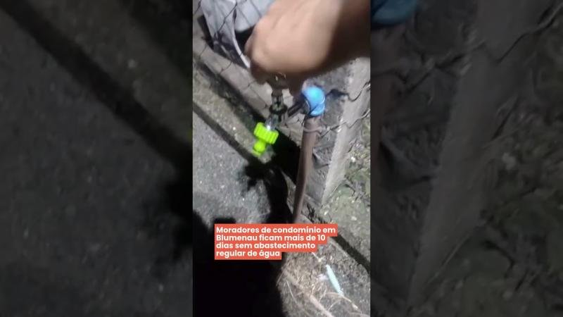 Moradores de condomínio em Blumenau ficam mais de 10 dias sem abastecimento regular de água